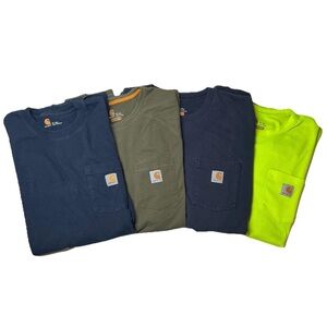 Carhartt 4 Tshirt Bundle Men’s XLT Long & Short Sleeve Workwear Original Relaxed